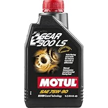 Motul Gear 300 LS 75W90 Limited Slip Differential & Manual Transmission Fluid Ester Core Synthetic Racing Gear Oil for High-Performance LSD Applications 1 Liter
