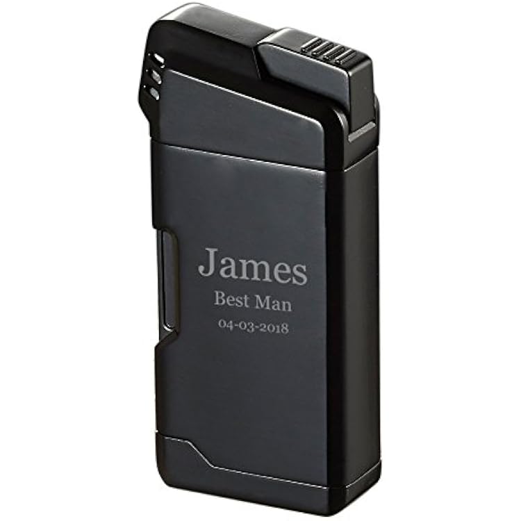 Personalized Visol Epirus Soft Flame Refillable Gas Lighter, Built-in Pipe Tools, Windproof Adjustable Flame Lighter with Free Engraving Shipped Without Butane