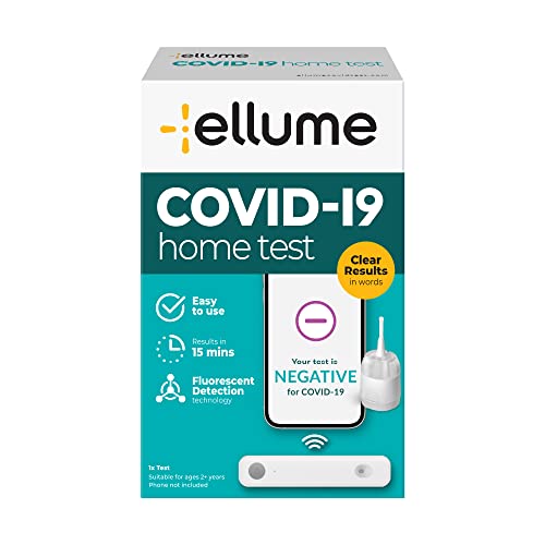 COVID-19 Home Test, 1 Pack, 1 Test Total, Results in 15 minutes to free mobile app, FDA Emergency Use Authorization