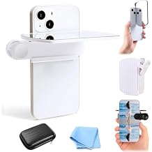 Weseecase Mirror Reflection Camera Clip Kit for Smartphone, Adjustable Selfie Reflector, 2025 Model (White)