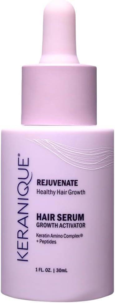 Keranique Hair Growth Activator Serum for Women - Multi-Peptide Scalp Revitalizer for Thinning Hair, Density & Loss Care, Energising Organic Treatment with Keratin Amino Complex, 30 ml