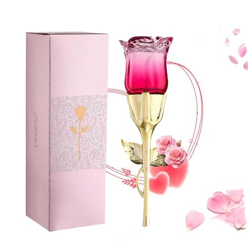 Romantic Rose Perfume for Women - Long Lasting Eau de Parfum with Warm Amber | Floral Date Night Fragrance, Luxury Gift Set A#