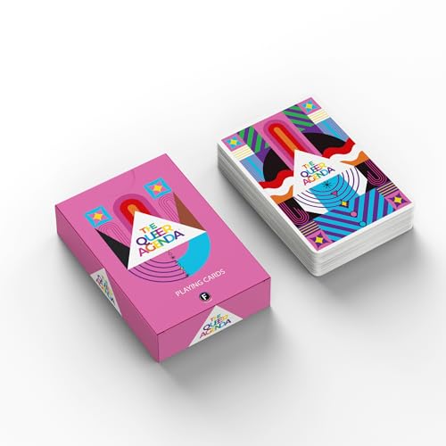 Fitz The Queer Agenda Playing Cards - Luxe Quality Deck with Custom Queer Illustrations by LGBTQ Artists, Perfect for Game Nights & Gifting, Ages 14, 2 Players, 30 Minute Playtime