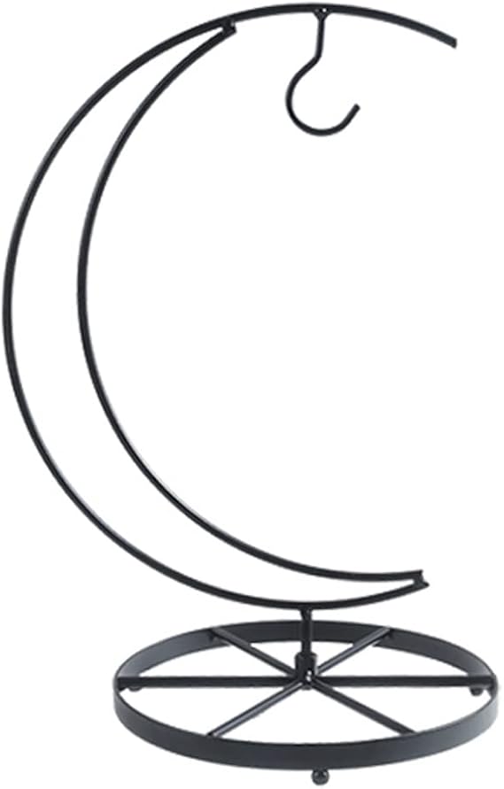 Banana Holder Hanger Hook Tree Stand Fruit Keeper Rack Kitchen Countertop (Black, Moon)