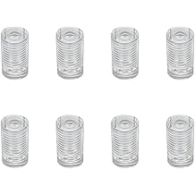 8pcs Acrylic Plastic Advertising Screws Sign Clear Wall Mounted Standoffs (1/2 x 3/4 Inch)
