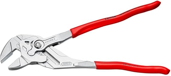 KNIPEX Pliers Wrench, Chrome (86 03 300 SBA) | tongue-and-groove-pliers