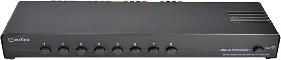 8 Way Speaker Switch Selector | An Audio Splitter Switcher Box For Up To 8 Stereo Pairs of speakers from a Single Amplifier | 140W Max Per Channel and