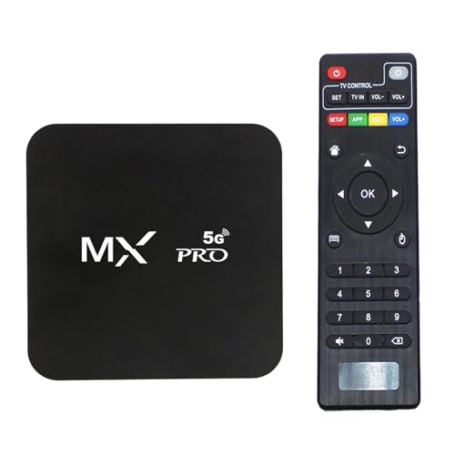 MX Pro 4K 5G Streaming Media Player - 4K Ultra HD WiFi 6 Bt5.0 Voice Control 16GB Storage Smart Home Player