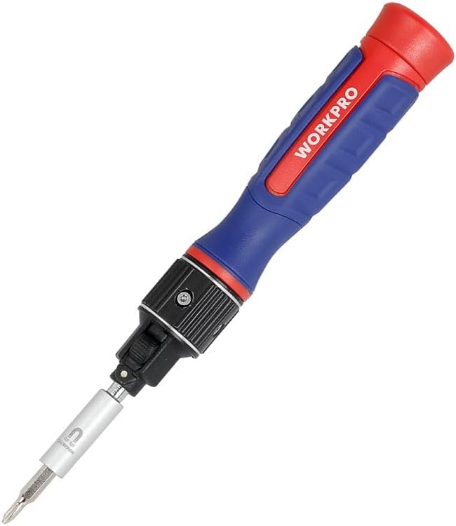 WorkPro WP221070 9-IN-1 Professional CR-V Ratchet Magnetic Precision Screwdriver Set