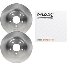Max Advanced Brakes Rear Brake Rotors Fits 2000-2004 Subaru Outback| for Daily Driving| OE Replacement, Direct Fit