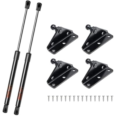26 inch 80 lb Gas Strut 2PCS and 10mm Mounting Bracket 4PCS