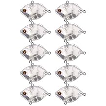 25pcs Crankbait Blanks,Blank Fishing Lures Unpainted Blank Minnow Crankbaits Hard Bait Bodies Set 4.7cm 7.6g