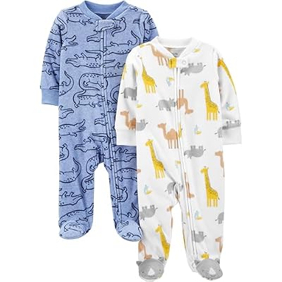 Simple Joys by Carters baby-boys 2-pack Fleece Footed Sleep and PlayBaby and Toddler Sleepers