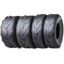 WANDA Set of 4 Sport ATV Tires 21x7-10 & 22x10-10 for Yamaha Timberwolf 250 Beartracker