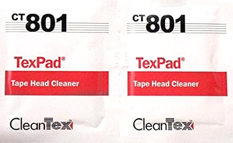 Texpad Tape Head Cleaner Pads, Carton of 250 Pads (CT801Z) | Safely Cleans Sensitive Components | Non-Abrasive and Lint-Free Wipes | Single-Use Pre-Saturated Formula | 250 Per Box