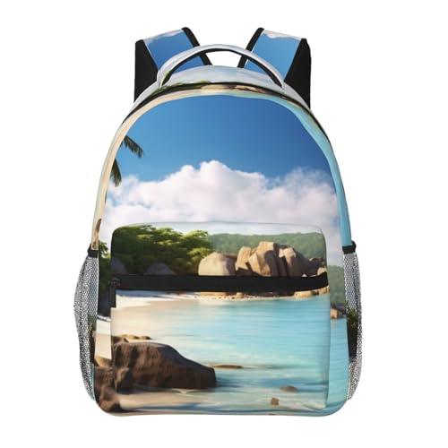 Casual Backpack for Women Men Beach Lightweight Daypack Laptop Bag for Travel Hiking