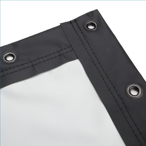 Carls Blackout Cloth Projector Screen 16:9| 5x9-Ft | 120-in | Folded Finished Edges & Grommets, DIY Projection Screen, Matte White, Dark RmControlled Ambient Light, Tension Mount, 1.0 Gain