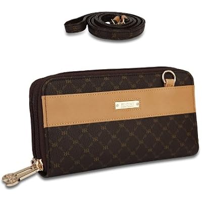 Signature Dual Zip Wallet Organizer by Rioni Designer Handbags & Luggage