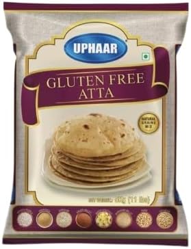 Uphaar Gluten Free Atta 5kg (Pack of 1) – Grain Flour Blend | Wheat Free Atta for Rotis & Chapati | Gluten Free Flour for Everyday Cooking | Vegetarian