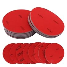 5 Inch Bowling Ball Sanding Pads, Bowling Sanding Pads Cleaner Kit 180, 400, 800-1000, 1200-1500, 2000, 3000, 4000, 5000 Grit (8pcs)