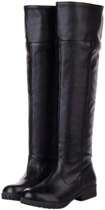 ACE SHOCK Men's Cosplay Boots Knee High Equestrian Riding Tall Boots Costume Shoes