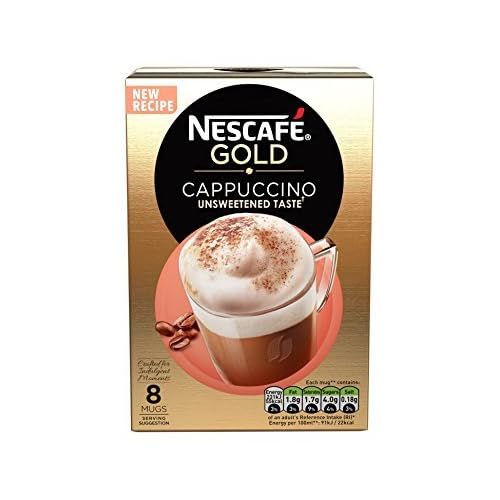 Nescafe Cappuccino Unsweetened 8 Sachets Pack of 6, Total 48 Sachets