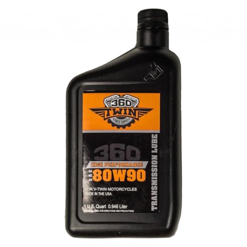 80W-90 High-Performance Transmission Lubricant for V-Twin Motorcycles Premium Gear Oil for Harley-Davidson, Superior Wear Protection & Smooth Shifting