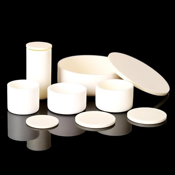 99% Alumina Cylindrical Crucible Specification 2(with lid)(9ml(30x25mm))