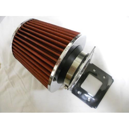 Air Intake Filter MAF Adapter w 3” K&NKNN Red Filter for 86 87 88 89 90 91 92 Mazda RX7 FC 1.3