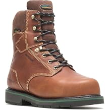 HyTest Brown Electrical Hazard, Composite Toe, Internal Met Guard, Waterproof Men's 8 Inch Work Boot