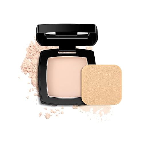 Setting Powder, Oil Control Pressed Powder, Long-Lasting Matte Face Powder Pore Minimization, Flawless Finishing Powder Makeup, Portable Face Powder Compact with Mirror and Puff