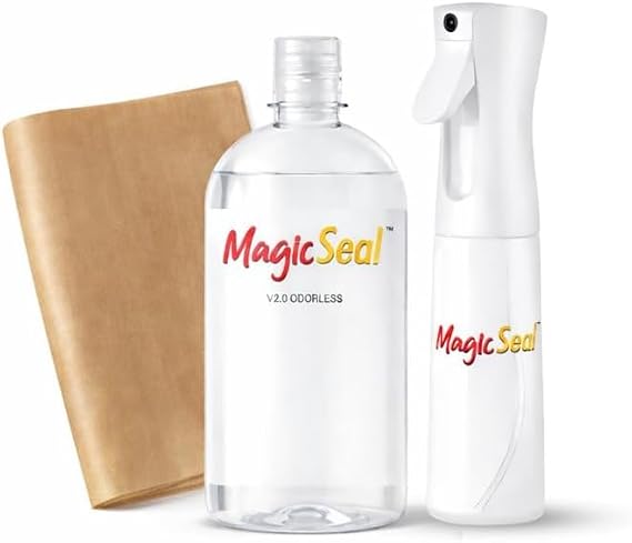 DTF Liquid MagicSeal Kit - Includes 500ml V2 Odorless MagicSeal Magic Finishing Liquid, Spray Bottle and PTFE Sheet