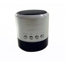 Nitro BMWX-SK33 Portable Digital HI-FI Multi Media Rechargeable Mini Portable Speaker for iPod,ipad,Laptop,Cell Phone,mp3,mp4 with Micro sd,aux Input (Silver)