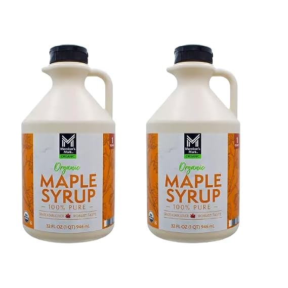 Organic Maple Syrup, 32 Fluid Ounces (32 Fl OZ (2 Pack))