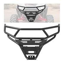 Front Bumper Brush Guard Compatible with 2014-2023 4WD Polaris RZR XP 1000/ XP 4 1000 UTV Front Brush Guard Steel Black Powder Coated