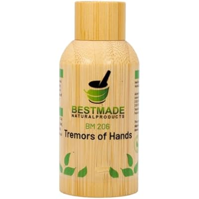 Bestmade Tremors of Hands Natural Support BM206 - Use for Tremor Support, Hand Tremors from Aging, Tiredness, Stress, Muscle Rigidity & Slowed Movement, Easy to Use, Drink with Water, 30mL Drops
