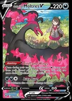 Pokémon Galarian Moltres V - TG20/TG30 - Astral Radiance - Trainer Gallery - Ultra Rare - Single Trading Card