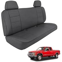 SAPUBK Custom-Fit Front Bench Seat Covers Replace for 1990-1998 Chevy C/K 1500 Seat with Headrests, Knitted Fabric Composite Soft Foam Lining Airmesh Breathable Seat Cover Cushion
