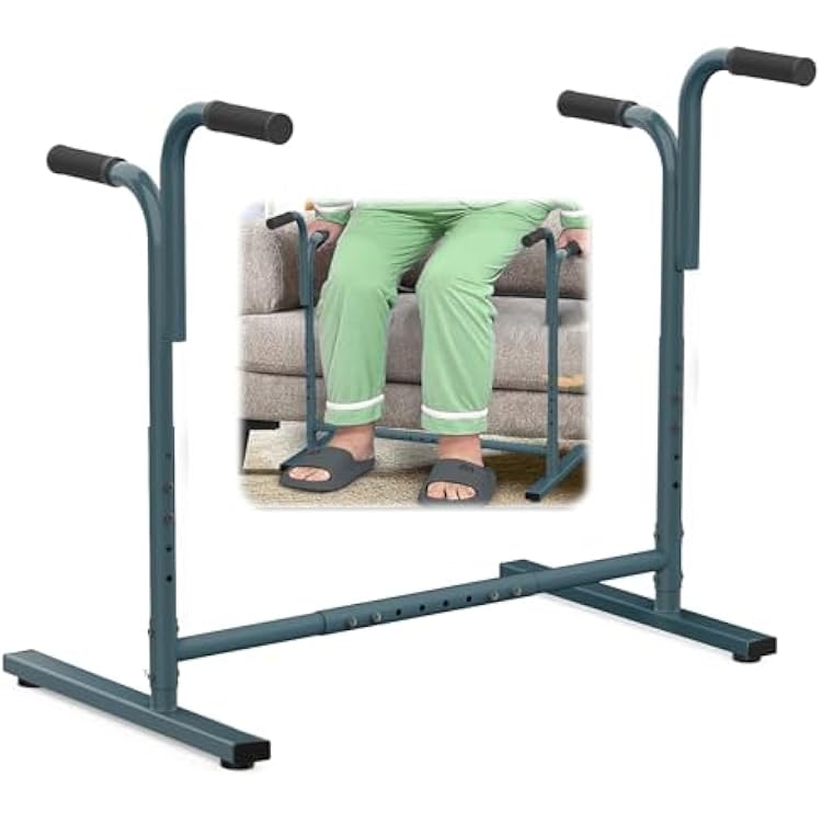 Adjustable Dual-Way Handles Couch Chair Stand Assist for Seniors, Standing aid & Support Device, Chair Lift Assist Device for Elderly Mobility & Daily Living Stand to Sit300LBs Loading, Dark Gray
