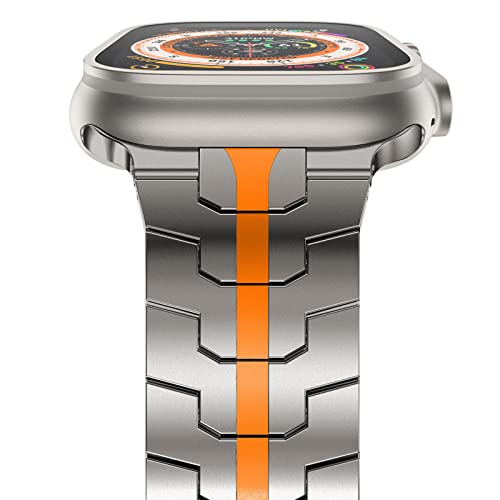 NewWays Grade 2 Titanium Band Compatible with Apple Watch Band for Men Ultra 32 1 49mm Series11 10 46mm 45mm 44mm