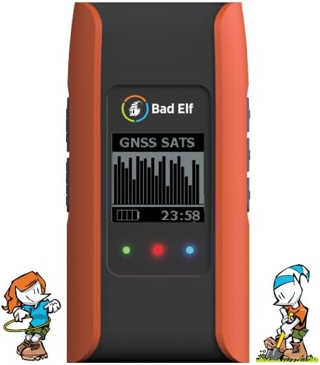Bad Elf Flex Mini Standard GNSS Receiver (GPS/GLONASS/Galileo/BEIDOU), Small, Orange