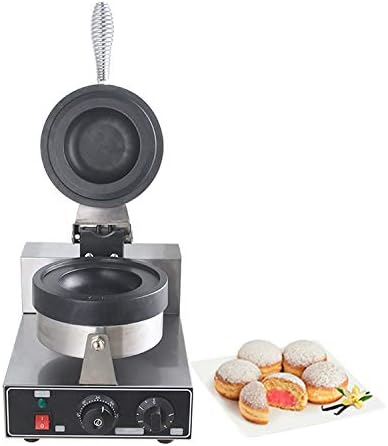 Kolice Commercial Gelato Panini Press Machine, Donut Ice Cream Dessert Italy Ice Cream Sandwich Press Burger Maker- 1300W, Timer and Temperature Control, Non-Stick Teflon Coating