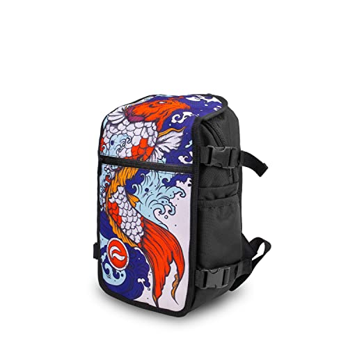 Skunk FaceOff Customizable Smell-proof Fashion Backpack with range of detachable designs Koi Fish, Mini