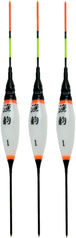 Anso 3Pcs Luminous LED Light Electronic Vertical Night Fishing Float Buoy Smart Bobber