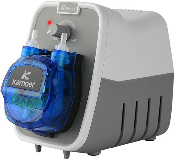 Kamoer KCPA600 24V Peristaltic Pump High Flow Rate Liquid Dosing Pump 180-520ml/min Adjustable, Norprene Tube 4mm ID x 7.2mm OD