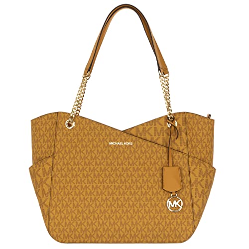 MICHAEL KORS Jet Set Large Logo Chain Strap Bag marigold