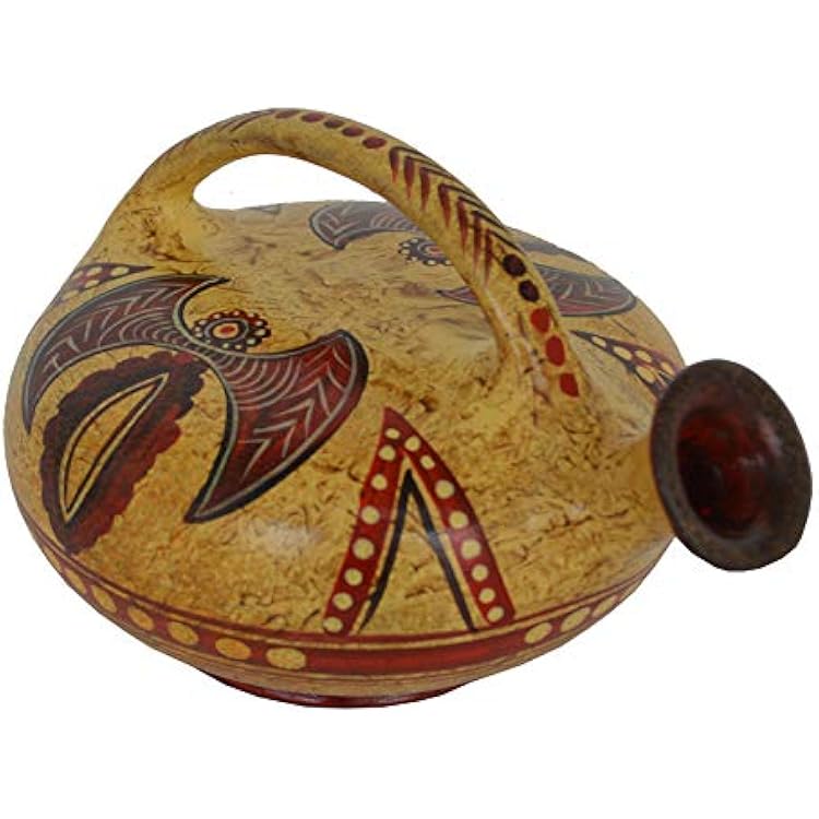 Estia Creations Minoan Art Pottery Mini Ceramic Vessel - Labrys - Ancient Crete