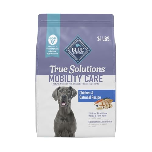 Blue Buffalo True Solutions Mobility Care Natural Dry Dog Food for Adult Dogs, Chicken, 24-lb. Bag