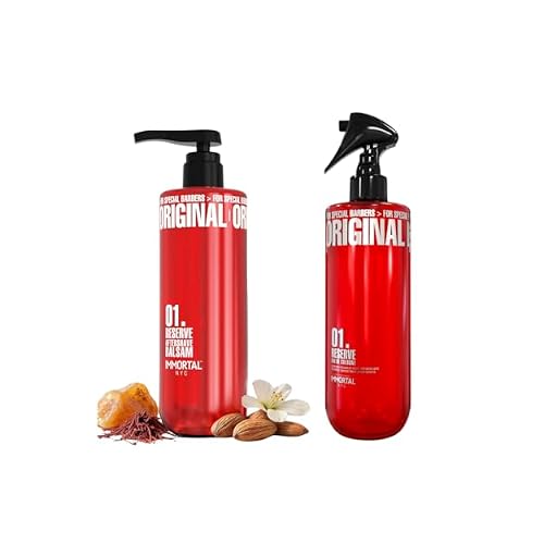 Immortal NYC Reserve 01, AFTERSHAVE SPRAY & BALMCREAM for Men- Moisturizing & Soothing Formula After Shaving and Reserve Cologne 01 Eau de Cologne-Spicy Floral Aftershave For Men-17 oz