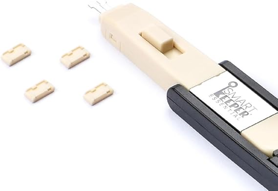 SmartKeeper Essential / 4 x Micro USB B-Port Blockers + Key/Beige